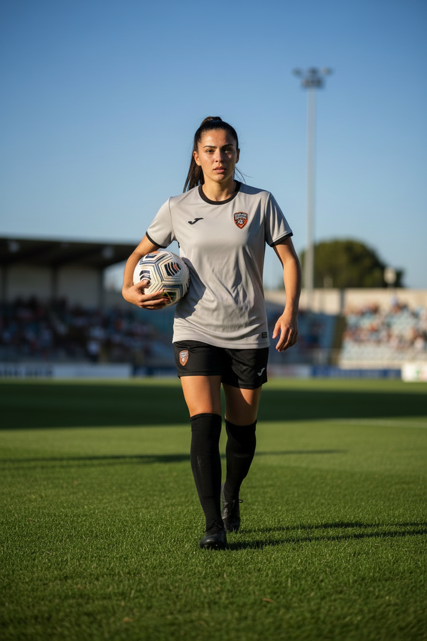 A light gray short-sleeve soccer jersey shown from both front and back. The front has black trim at the collar and sleeve cuffs, a black Joma logo on the right chest, and a small crest on the left chest.