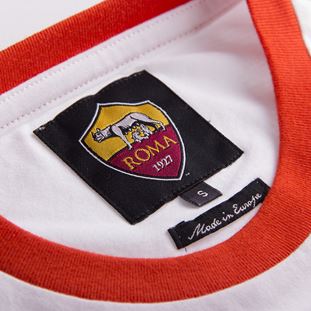 AS Roma Retro Logo T-Shirt | White - ITA Sports Shop