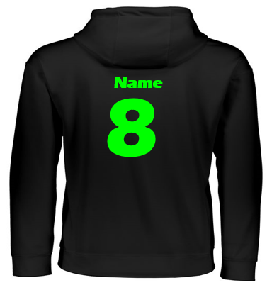 Garden State Attack Volleyball Club Fleece Hooded Pullover (Black)