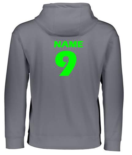 Garden State Attack Volleyball Club Fleece Hooded Pullover (Grey)