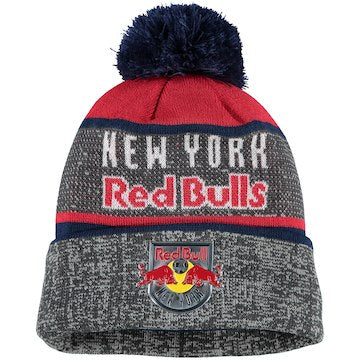 New York Red Bulls Striped Reflective Knit Hat - ITA Sports Shop