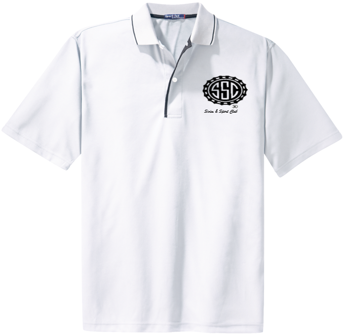 Swim & Sport Club Men's White Polo Shirt