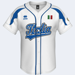 Errea Italia Federation Men's Baseball Jersey (Wite)