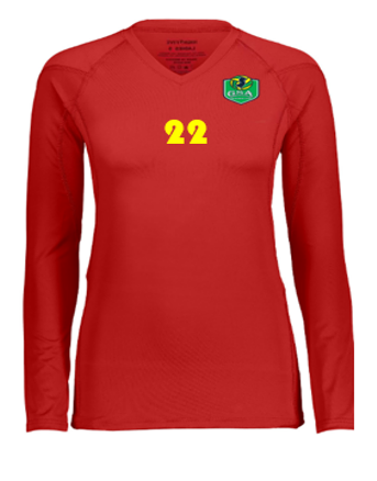 GSA Volleyball Club Girls Team Replacement Red Jersey 2022/23