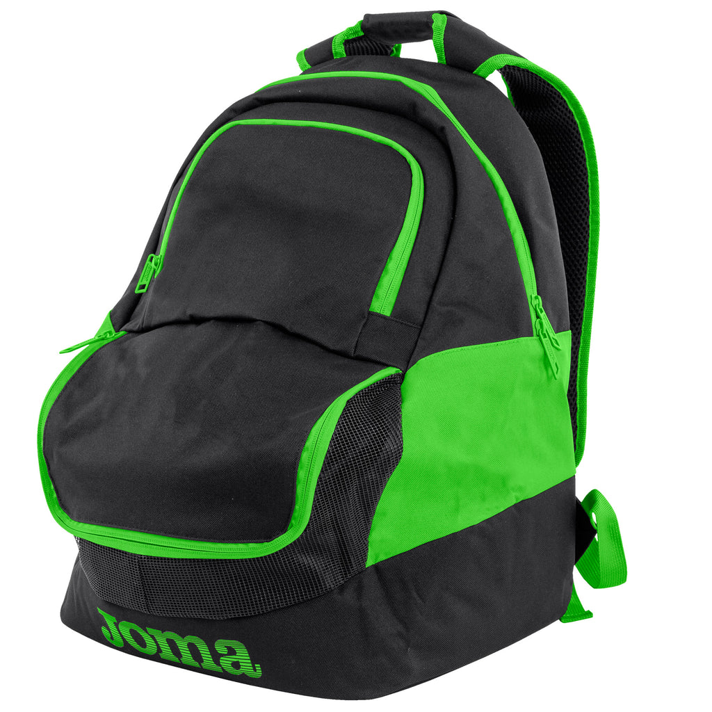 Joma Backpack Diamond II - Black/Neon Green - ITA Sports Shop