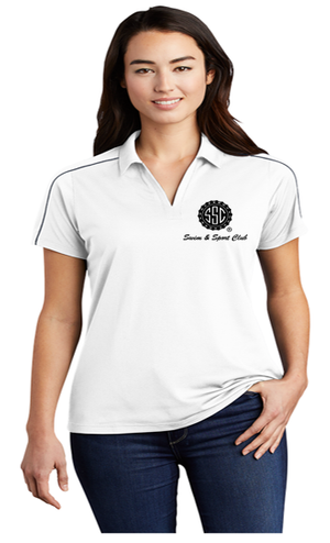 Swim & Sport Club Women's White Sport-Wick Polo Shirt