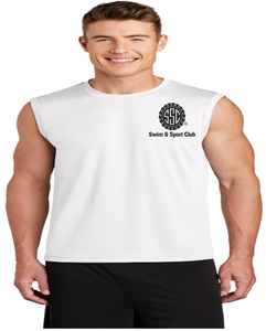 Swim & Sport Club White Sleeveless T-Shirt