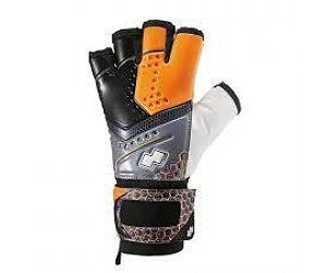 Errea DEN AD Futsal Gloves | Black/Orange fluro - ITA Sports Shop